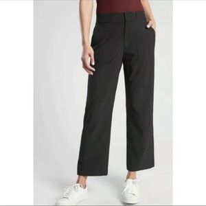 Athleta Tribeca Utility Crop Pants Black Size 8